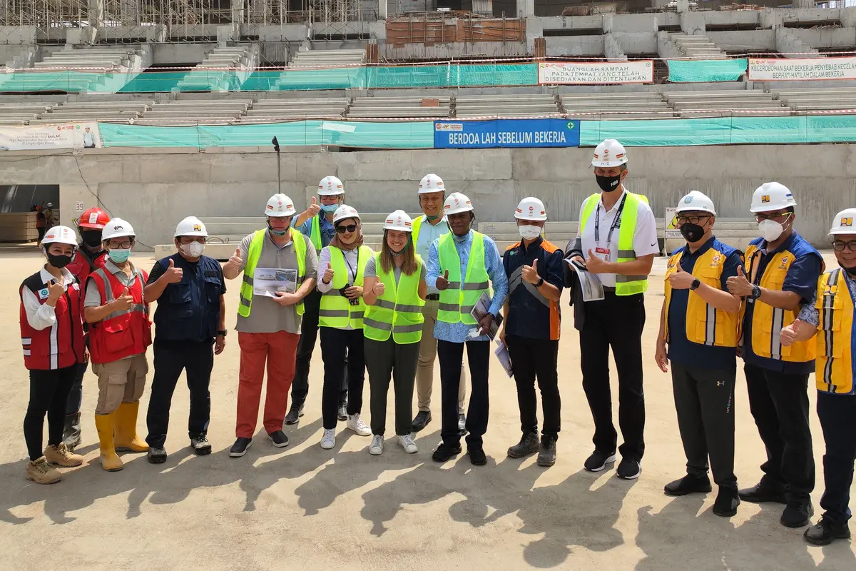 Kunjungan Presiden FIBA di Indonesia Arena