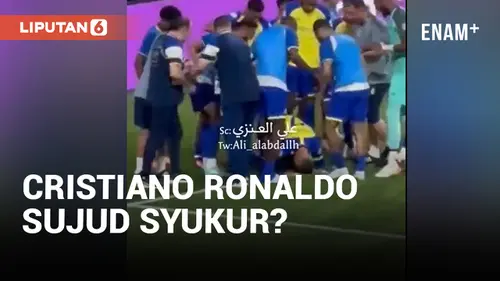 VIDEO: Cristiano Ronaldo Lakukan Sujud Syukur Atas Kemenangan Al Nassr
