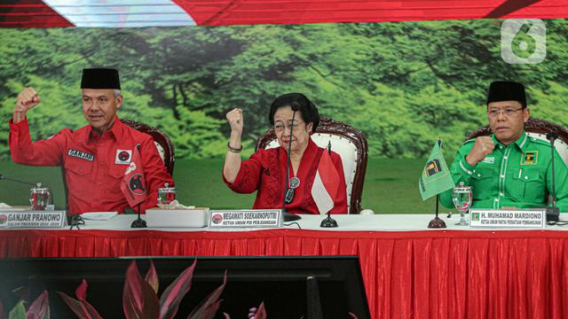 Kukuhkan Kerja Sama Politik, Megawati dan Ganjar Sambut Rombongan PPP di Kantor DPP PDIP