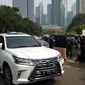 Mobil Prabowo tiba di kediaman SBY, Mega Kuningan, Jakarta. (Merdeka.com/Ahda Bayhaqi)