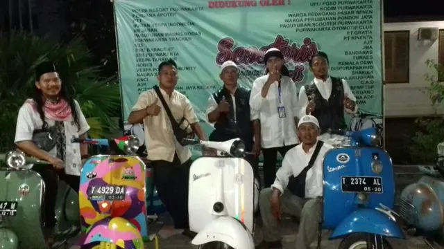Komunitas Vespa di Purwakarta gelar Takbligh Akbar