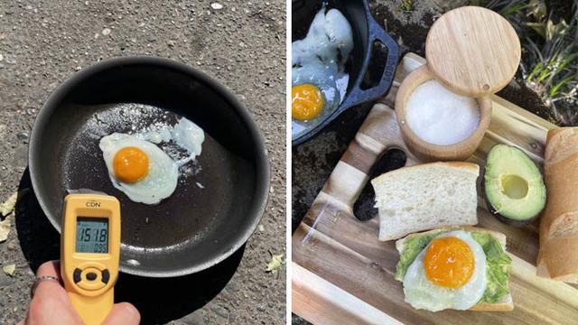 7 Potret Bukti Gelombang Panas di Kanada, Telur Bisa Sampai Matang