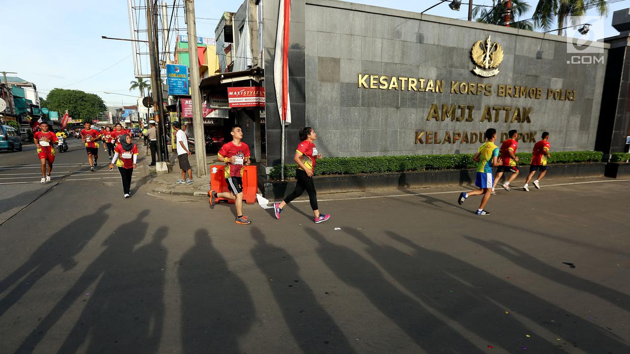 Rayakan HUT ke-72, Begini Keseruan Lomba Lari Brimob Run 2017