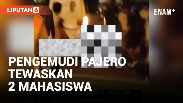 Viral! Pengemudi Pajero Tabrak 2 Mahasiswa Hingga Tewas