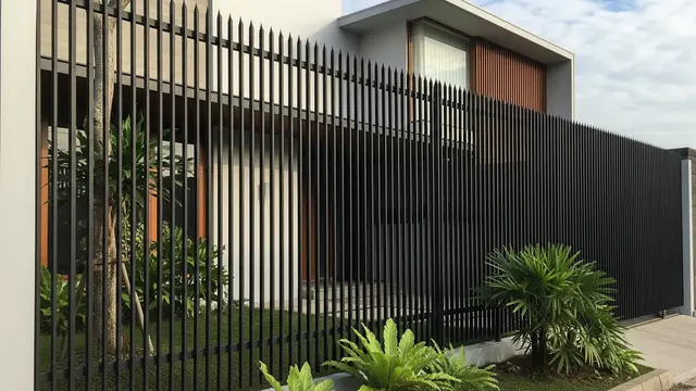 Desain Pagar Besi Hollow Rapat untuk Keamanan dan Privasi