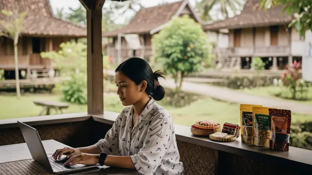 Usaha Unik di Desa Cuma Modal Internet
