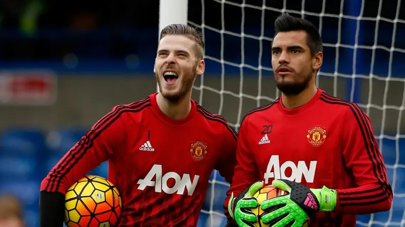 David De Gea dan Sergio Romero