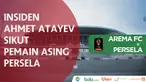 Berita video insiden gelandang Arema FC, Ahmet Atayev, yang menyikut pemain asing Persela Lamongan, Jefferson, pada laga Grup E Piala Presiden di Malang, Sabtu (20/1/2018).