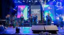 Fajar Sadboy feat JC SQUAD saat tampil dalam KapanLagi Buka Bareng 2023 di Senayan Park, Jakarta, Sabtu (1/4/2023). (Liputan6.com/Faizal Fanani)