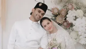 Potret Pernikahan Sederhana Pevita Pearce dan Suami. [@iluminen]