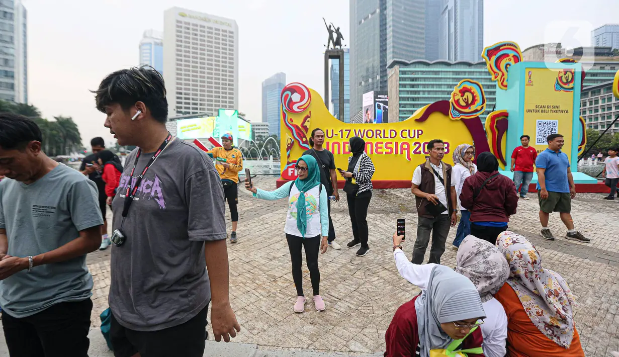 Piala Dunia U-17 2023 bakal bergulir pada 10 November-2 Desember 2023 di Jakarta International Stadium (JIS), Jakarta Utara, Stadion Si Jalak Harupat (SJH), Kabupaten Bandung, Stadion Manahan, Solo, dan Stadion Gelora Bung Tomo (GBT), Surabaya. (Liputan6.com/Faizal Fanani)