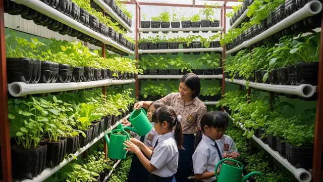 Kebun Sayur Mini Vertikal