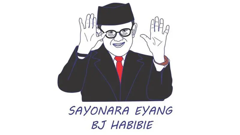 Warganet Berduka, Kenang BJ Habibie Lewat Karikatur Menyentuh