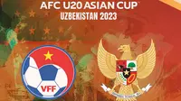 Piala Asia U-20 - Ilustrasi Timnas Vietnam U-20 dan Indonesia U-20 (Bola.com/Adreanus Titus)