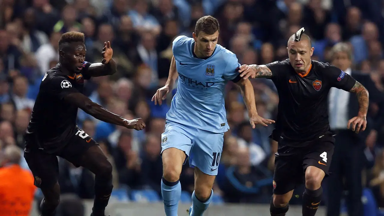 Ketat, Laga Manchester City Kontra AS Roma Berakhir Imbang