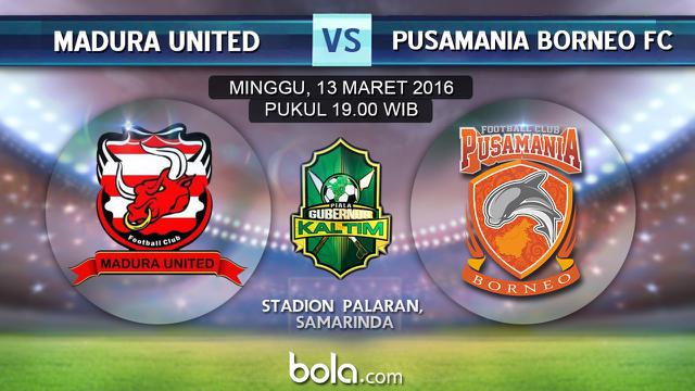 Madura United vs Pusamania Borneo FC (bola.com/Rudi Riana)