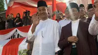 Bakal calon presiden Ganjar Pranowo saat berjumpa dengan pengurus dan kader PDIP Sulut di Manado Convention Centre, pada Kamis (18/5/2023). (Liputan6.com/Delvira Hutabarat)