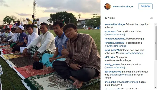 Intip Lebaran Haji ala Pemain Timnas (udah)