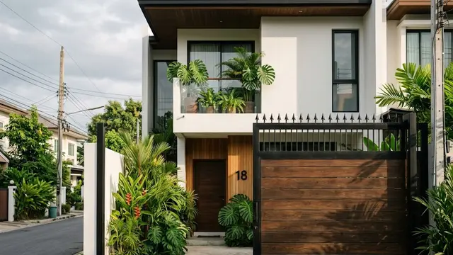 Pagar Geser Serba Hitam yang Timeless
