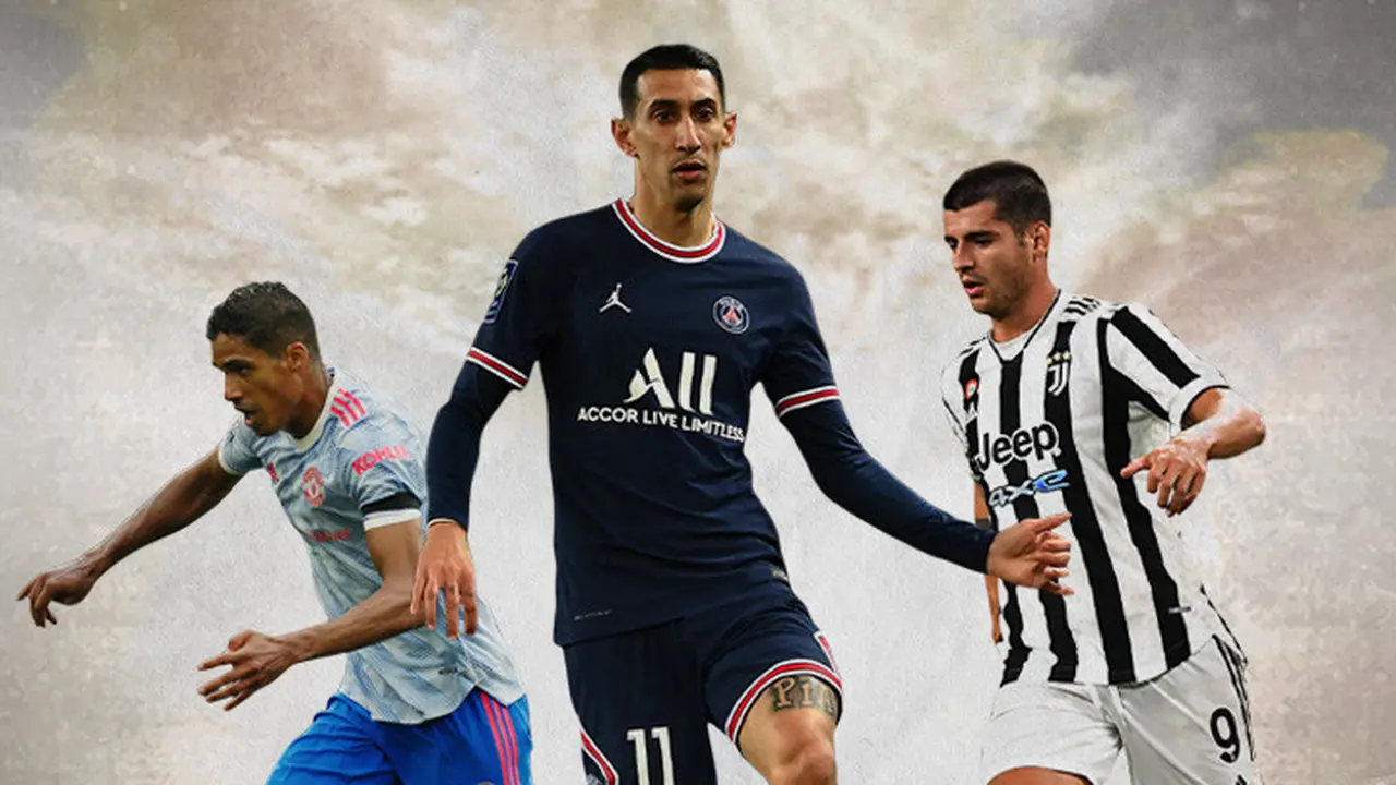 Ilustrasi - Raphael Varane, Angel di Maria, Alvaro Morata