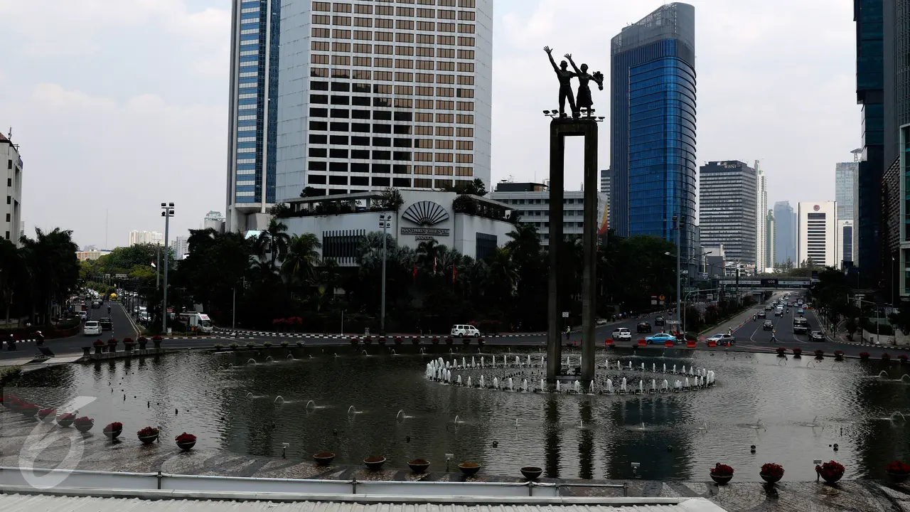 20150901-Ada Demo Buruh, Lalin Kawasan Sudirman-  HI Lengang-Jakarta