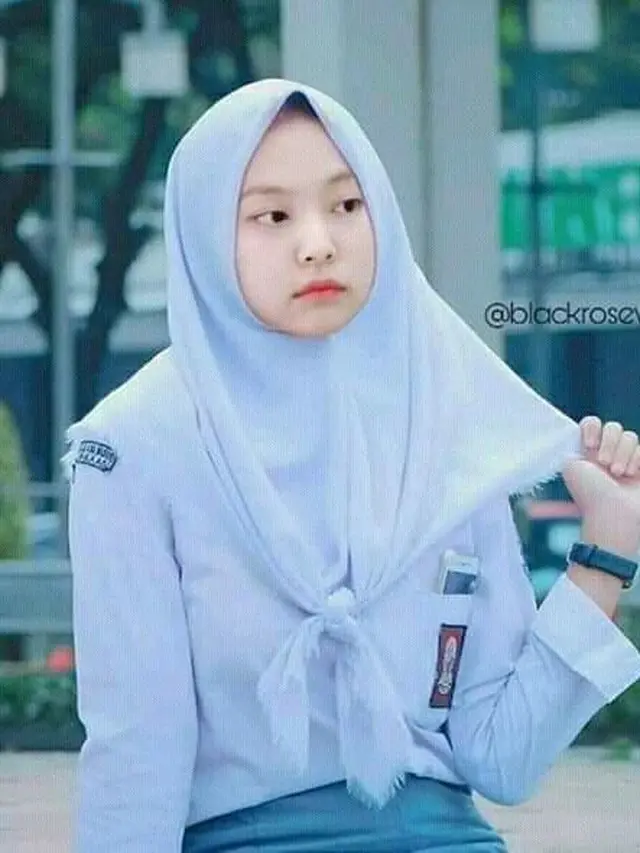 6 Editan Foto Jennie Blackpink Berhijab, Netizen: Anak Pesantren Nih
