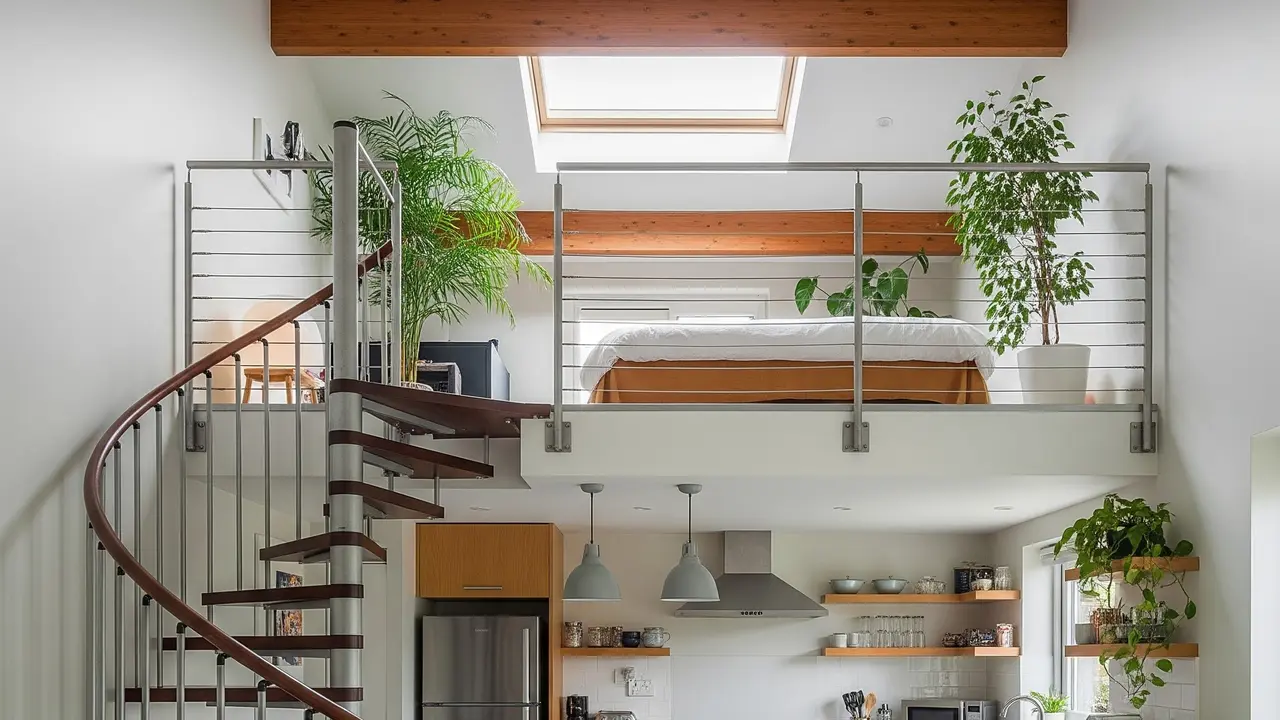 9 Model Rumah Kecil dengan Mezzanine dan Dapur Terbuka, Solusi Lahan Terbatas