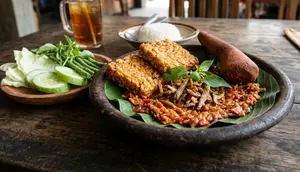 Resep Tempe Penyet Sambal Teri, Lauk Sederhana yang Bikin Nambah Nasi