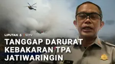 Pemerintah Kabupaten Tangerang, Banten menetapkan status tanggap darurat bencana kebakaran TPA Jatiwaringin guna mempercepat penanganan. Helikopter water bombing dikerahkan untuk padamkan api.