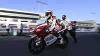 Pembalap Honda Team Asia di Moto3 2021, Andi Gilang. (Honda Team Asia)