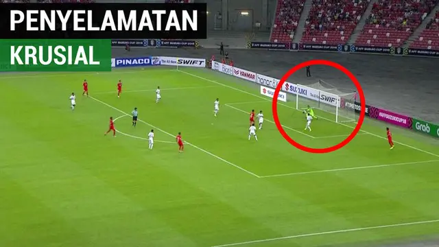 VIDEO: Penyelamatan Krusial Andritany Saat Singapura Vs Timnas Indonesia
