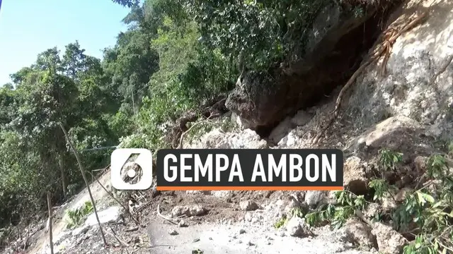 VIDEO: Gempa Berkelanjutan, Akses Jalan Utama Maluku Terputus