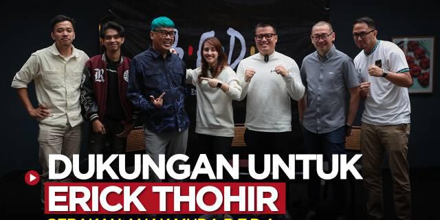 VIDEO: Gerakan Anak Muda B.E.D.A Beri Dukungan untuk Erick Thohir sebagai Ketum PSSI