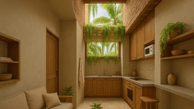 Model Rumah Kecil Sederhana dengan Void Dapur (Foto: ChatGPT)