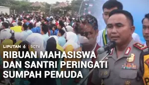 Hari Sumpah Pemuda, Pemuda dan Santri Deklarasi Jogo Omah di Mapolda Jatim