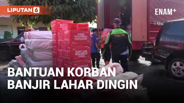 Bantuan Korban Banjir Lahar Dingin Sumbar Mulai Berdatangan