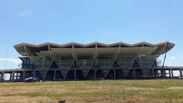 Progres pembangunan Bandara Kertajati atau Bandara Internasional Jawa Barat (BIJB), Rabu (4/4/2018). (Ilyas/Liputan6.com)