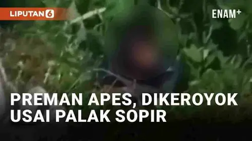 VIDEO: Preman Apes, Dikeroyok Usai Palak Sopir Truk di Situbondo
