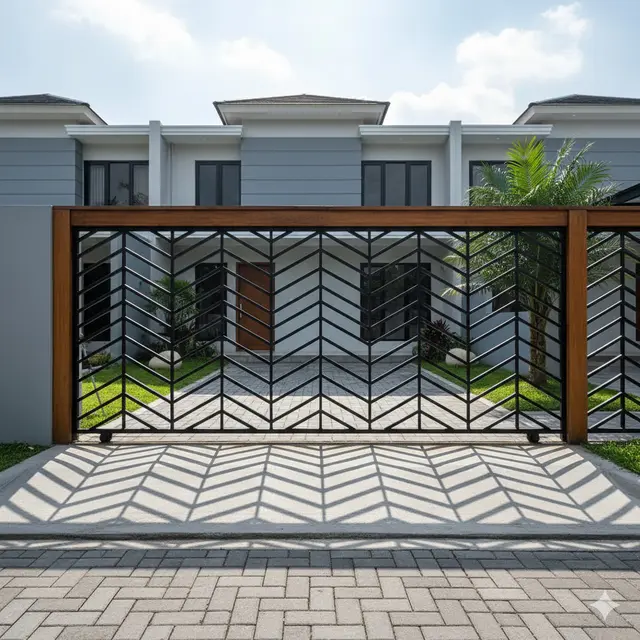 7 Model Pagar Besi Motif Geometris, Tampil Modern dan Estetis di Rumah Minimalis