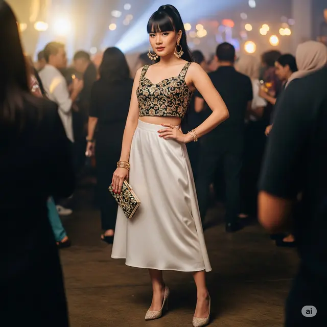 Baju Brokat Pesta Elegan 2025. Foto: Gemini