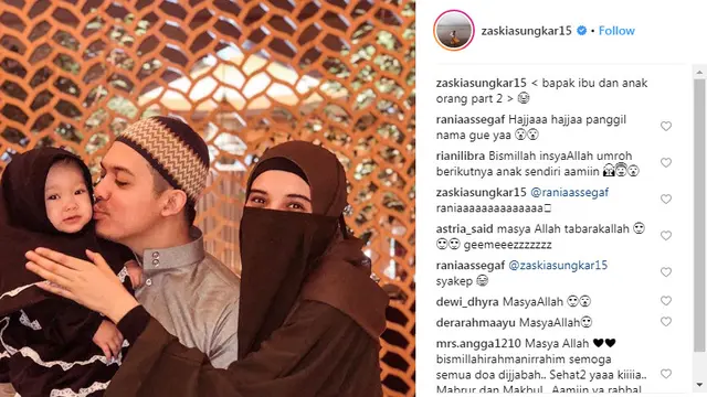 Zaskia Sungkar dan Irwansyah
