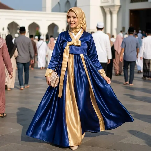 Hanbok Satin Silk Mewah