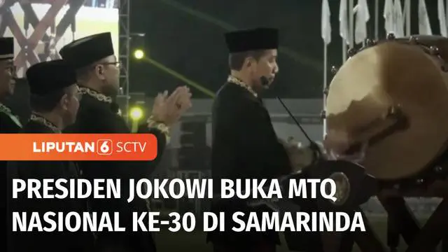 Musabaqah Tilawatil Qur'an (MTQ) Nasional ke-30 di Samarinda, Kalimantan Timur, dibuka oleh Presiden Joko Widodo pada Minggu malam. Sambil memberikan semangat kepada peserta MTQ, Presiden Jokowi berpesan agar MTQ Nasional bisa meningkatkan moral dan ...