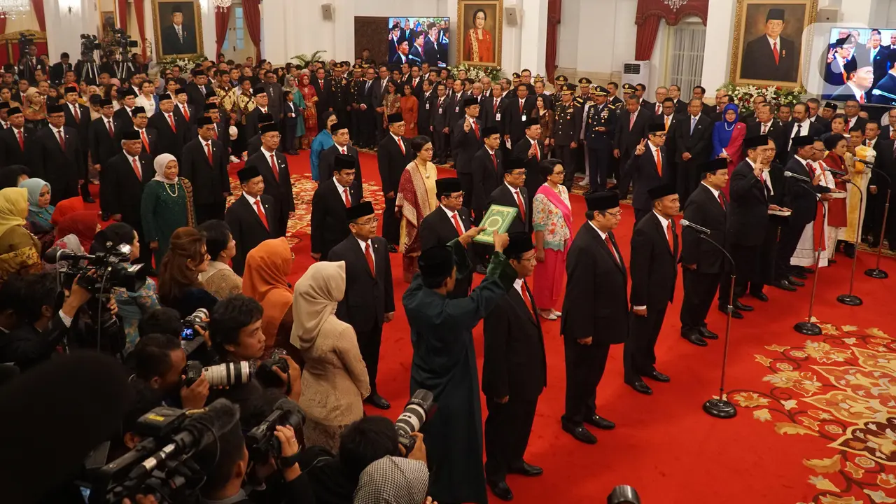 Pelantikan Menteri Kabinet Indonesia Maju