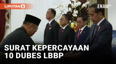 Jokowi Terima Surat Kepercayaan 10 Dubes LBBP