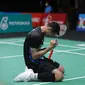 Jonatan Christie merebut tiket semifinal Malaysia Open 2022. Tiket itu didapat setelah tunggal putra Indonesia ini mengalahkan Prannoy H.S dari India 21-18 dan 21-16 dalam waktu 44 menit di Axiata Arena, Kuala Lumpur, Jumat (1/7). (foto: PBSI)