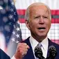 Kandidat calon presiden AS dalam pemilu 2020, Donald Trump dan Joe Biden. (AP Photo)