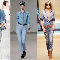 outfit serba denim. (via: istimewa)