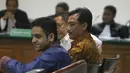 Tiga mantan petinggi kader Demokrat itu bersaksi terkait kasus Hambalang dengan terdakwa Teuku Bagus Muhammad Noor di Pengadilan Tipikor, Jakarta, Selasa (13/5/14).(Liputan6.com/Johan Tallo)
