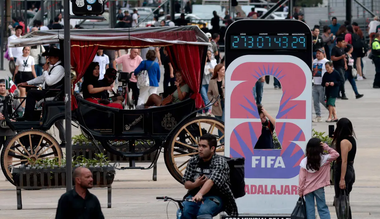 Tahap kedua dan ketiga penjualan tiket Piala Dunia 2026 juga akan mengikuti sistem undian yang dijadwalkan pada 27-31 Oktober dan setelah pengundian akhir pada 5 Desember 2025. (ULISES RUIZ/AFP)